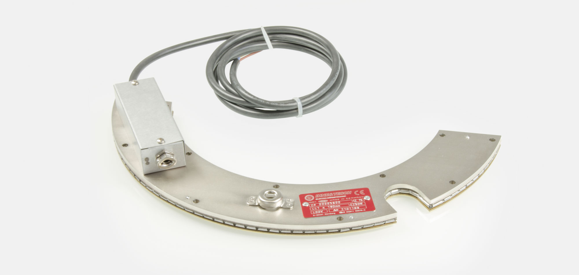 Werkzeugbeheizung, Flachheizung, Rahmenheizung, für Temperaturen bis 450°C, Extrusion, Spritzguss, Kunststofftechnik, Bohrungen, Aussparungen, Wärmefühlerhalterung, integriertes Thermoelement, mineralstoffisoliert