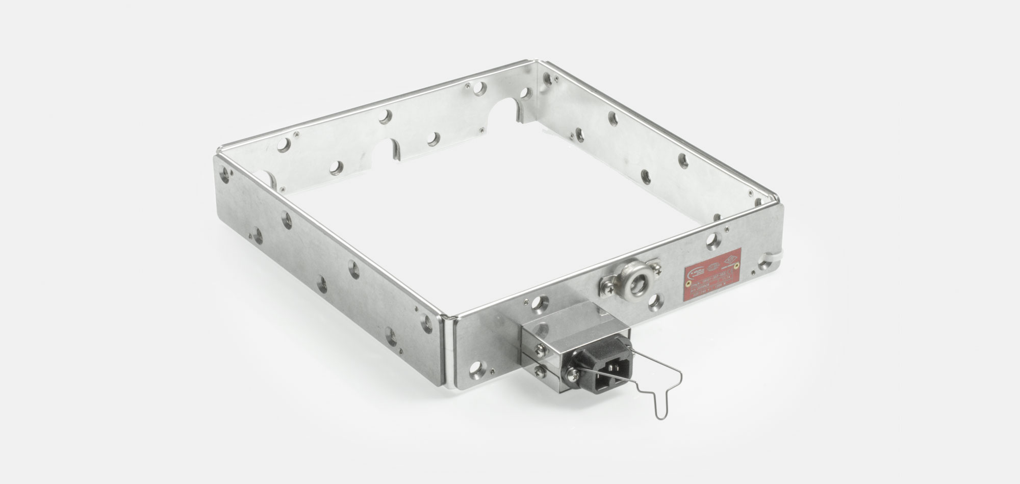 Werkzeugbeheizung, Flachheizung, Rahmenheizung, für Temperaturen bis 450°C, Extrusion, Spritzguss, Kunststofftechnik, Bohrungen, Aussparungen, Wärmefühlerhalterung, integriertes Thermoelement, mineralstoffisoliert