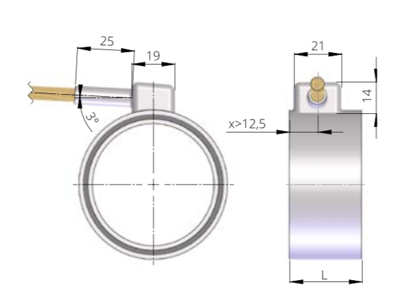 Abb. 11: Düsenkappe tangential