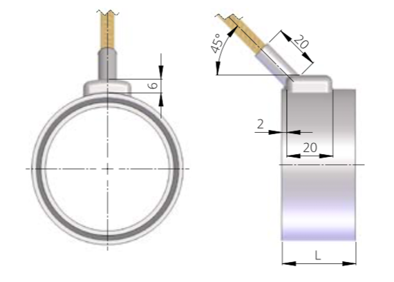 Abb. 7: RPM Kappe axial 45° Ausführung 8