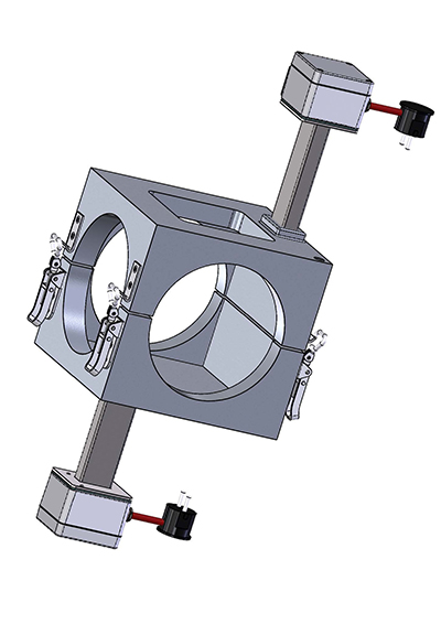 Cast-In Heaters Beispiel 5 Gussheizung Aluminium  z.B. für Kugelhähne oder Ventile