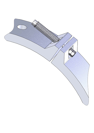 Beispiel 6 <br> Tellerfedernsäule, angegossene Spannlaschen